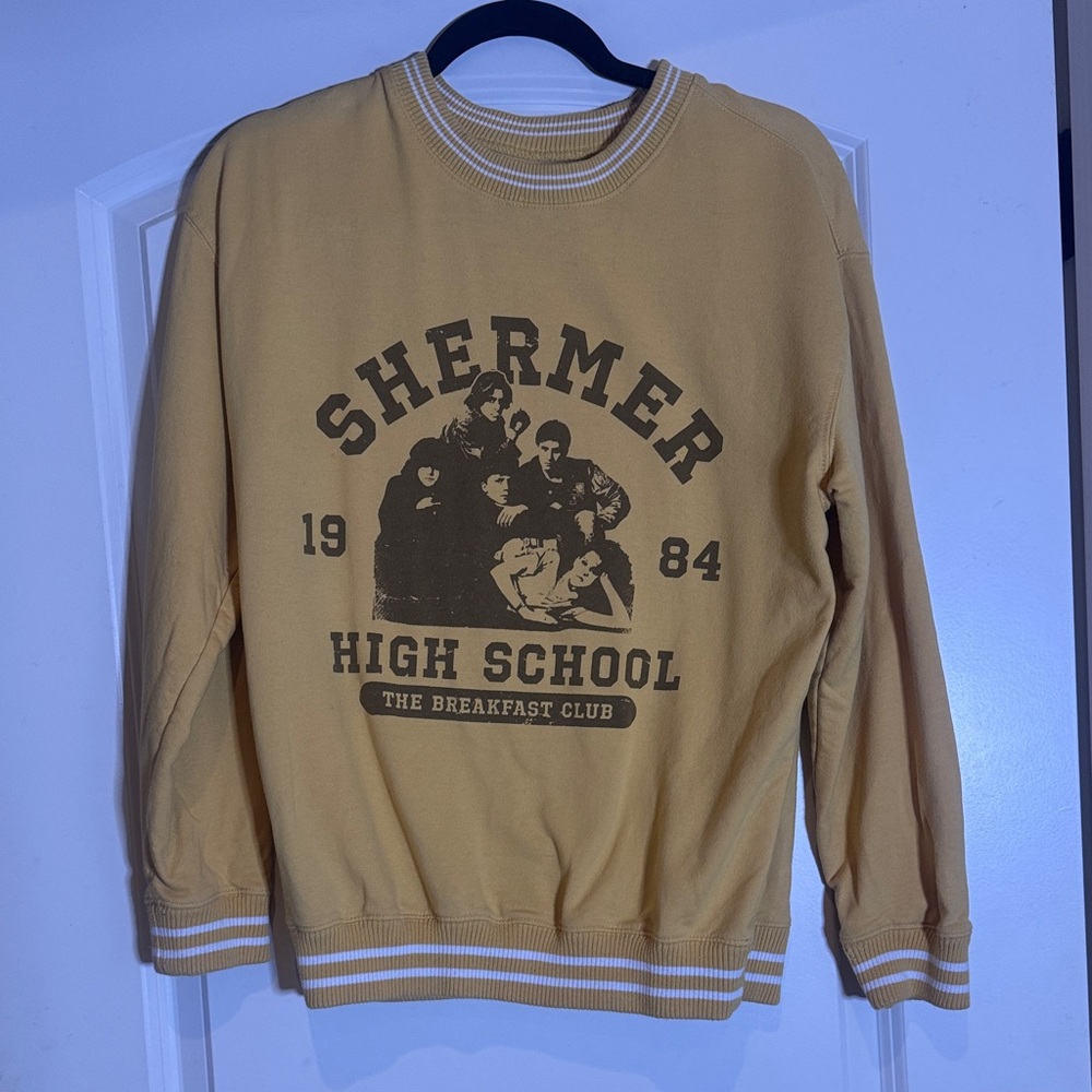 Shermer High School Graphic Sweatshirt - Mustard